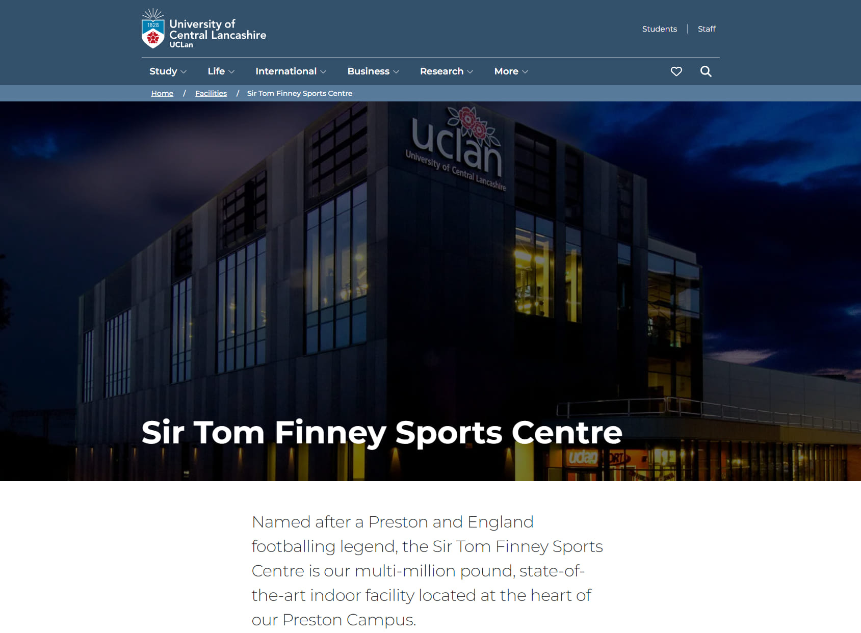 Sir Tom Finney Sports Centre